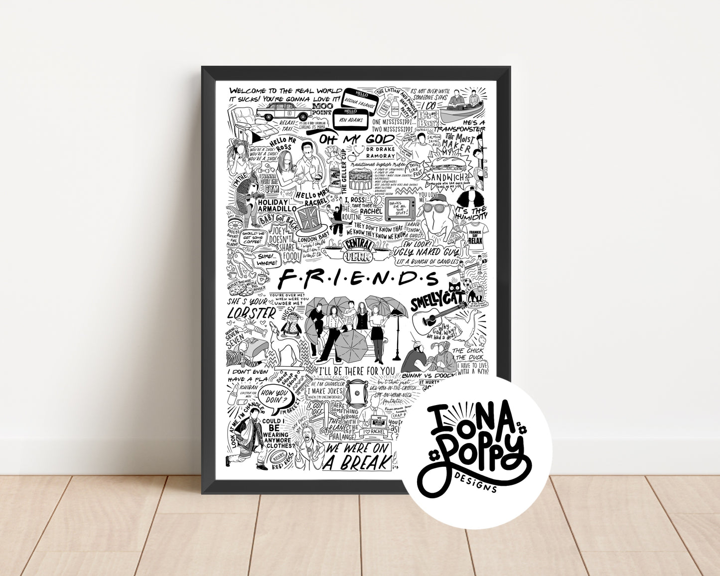 Friends - The One With All The Quotes - Print | Doodle