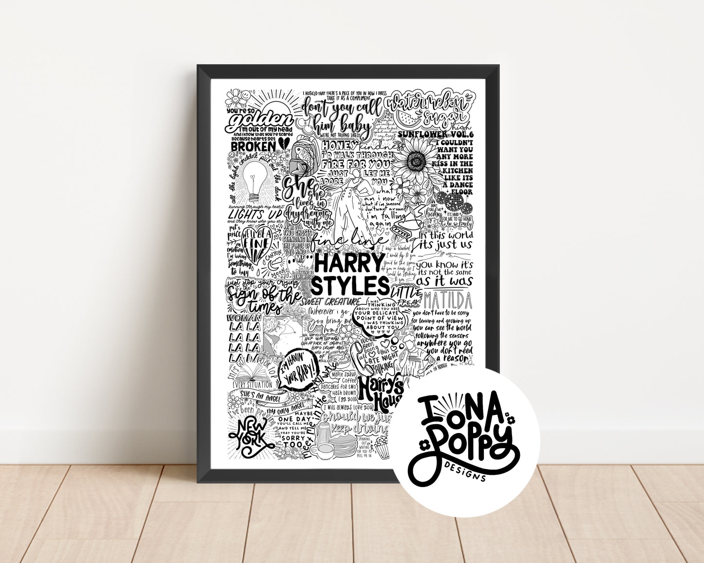 Harry Styles - Lyric Print | Doodle