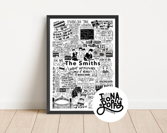 The Smiths - Greatest Hits Lyric Print