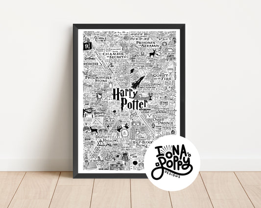 Harry Potter - Movie Quotes Print