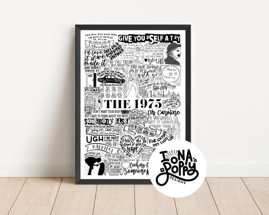 The 1975 - Greatest Hits Lyric Print