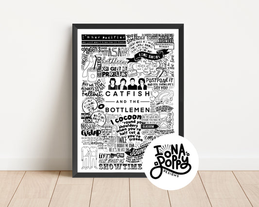 Catfish & The Bottlemen - Greatest Hits Lyric Print | Doodle